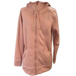 Woman's The North Face Mattea Hooded Full Zip Fleece Lined Sweater